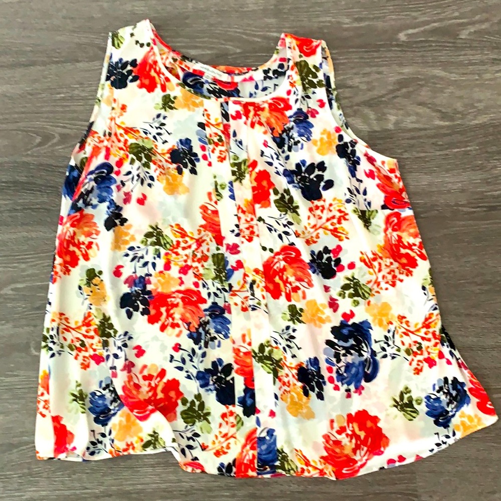 Women’s blouse/tank. Sleeveless.